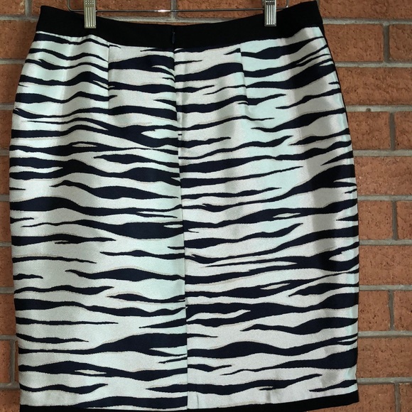 🦓ANN TAYLOR🦓ZEBRA JACQUARD PENCIL SHIRT🦓 - Picture 8 of 11